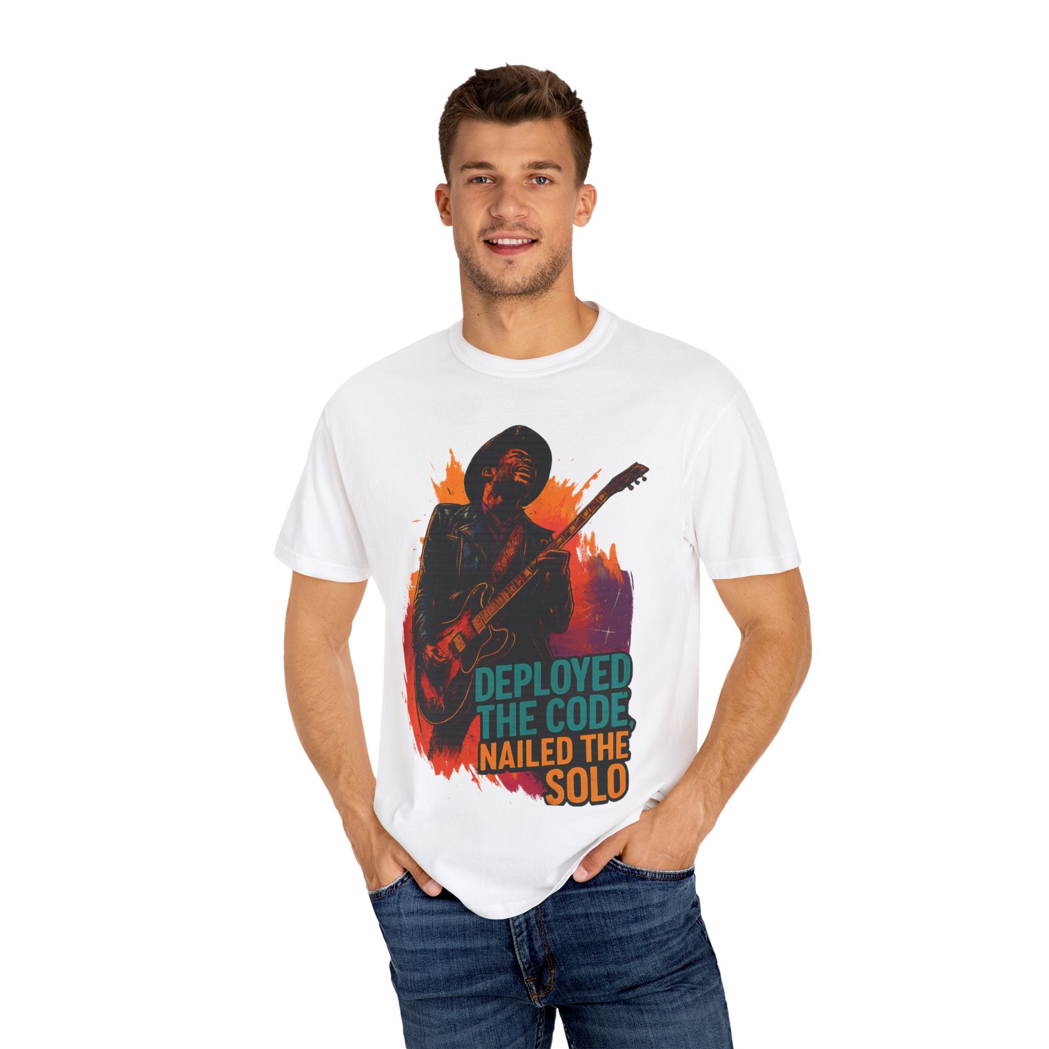 Deployed the Code, Nailed the Solo | Funny Developer T-Shirt