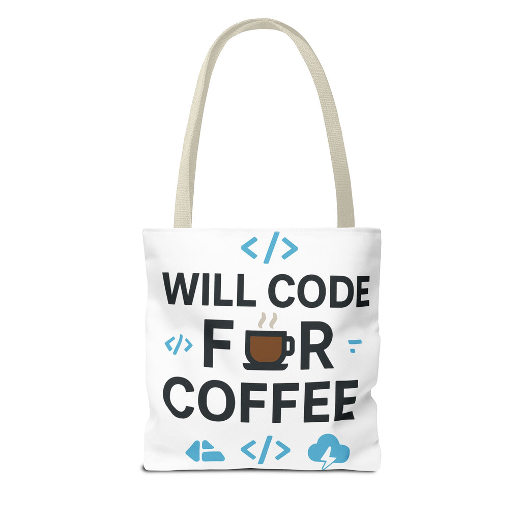 Code Lover's Coffee Tote Bag - Perfect for Programmers, Tech Gifts, Geeky Accessories, Everyday Use, Coffee Enthusiasts