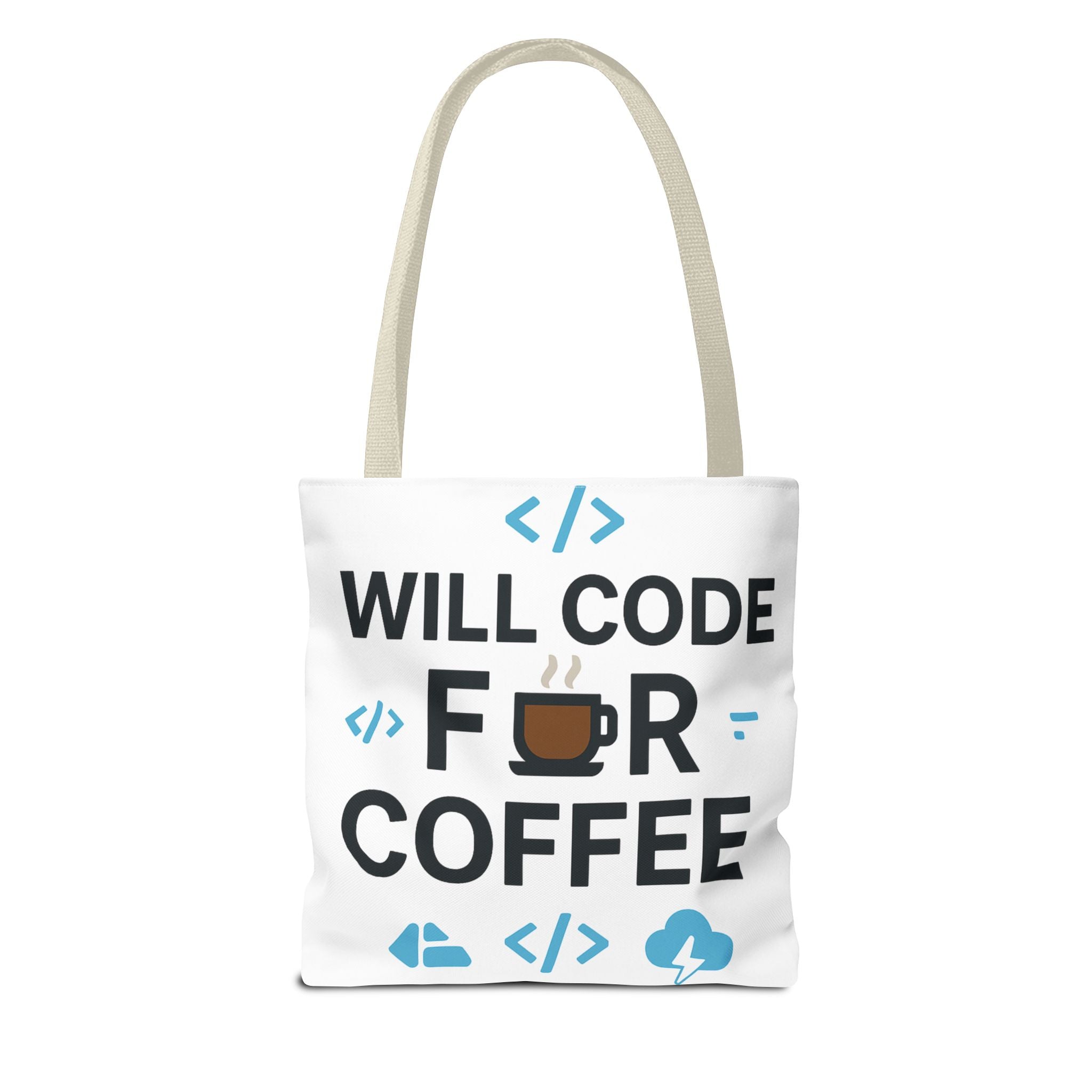 Code Lover's Coffee Tote Bag - Perfect for Programmers, Tech Gifts, Geeky Accessories, Everyday Use, Coffee Enthusiasts