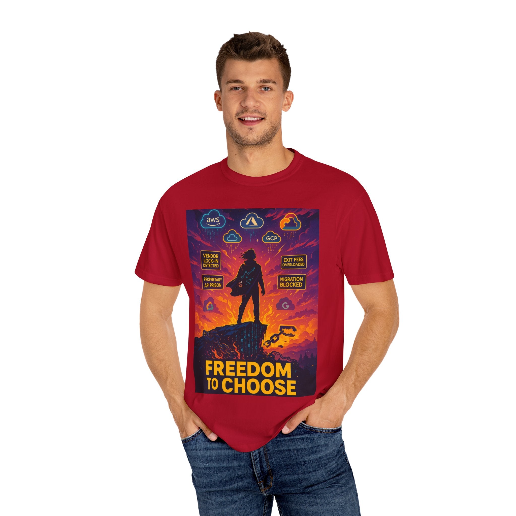 Freedom to Choose T-Shirt | Anti Vendor Lock-In Cloud Computing Tee