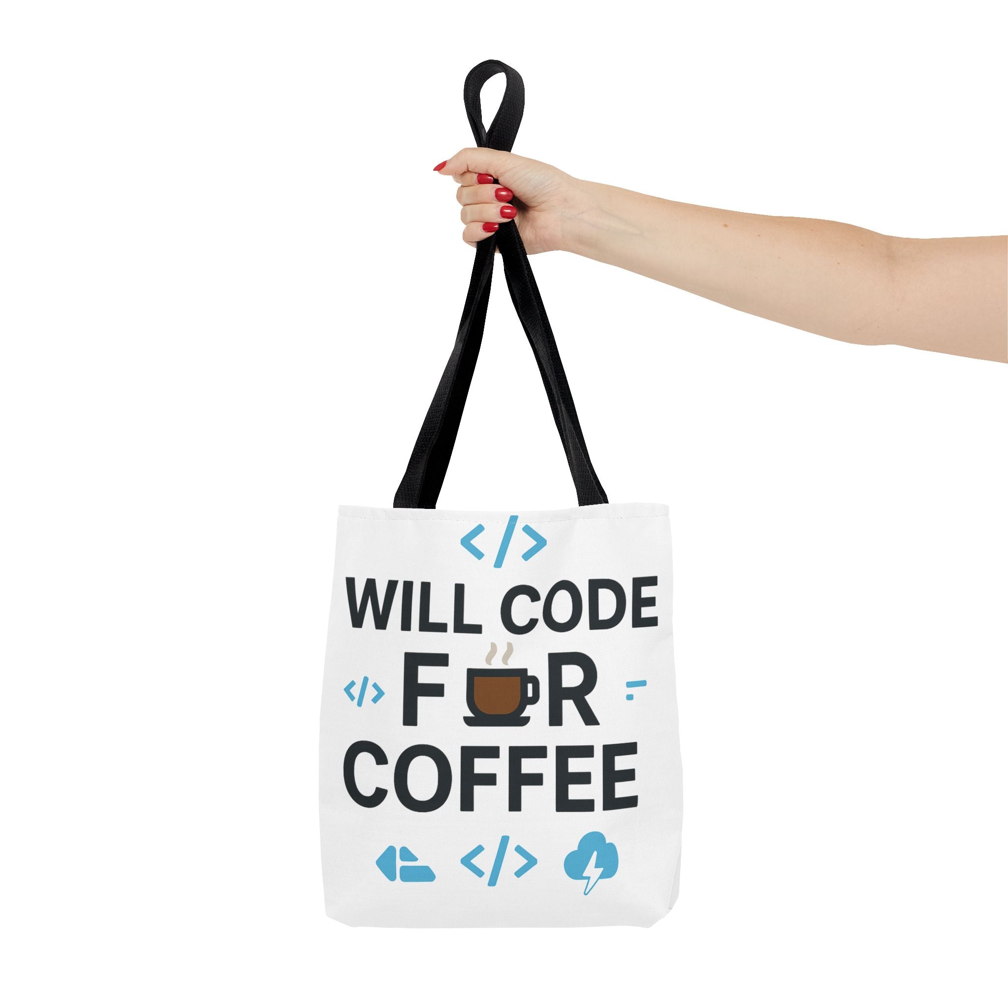 Code Lover's Coffee Tote Bag - Perfect for Programmers, Tech Gifts, Geeky Accessories, Everyday Use, Coffee Enthusiasts