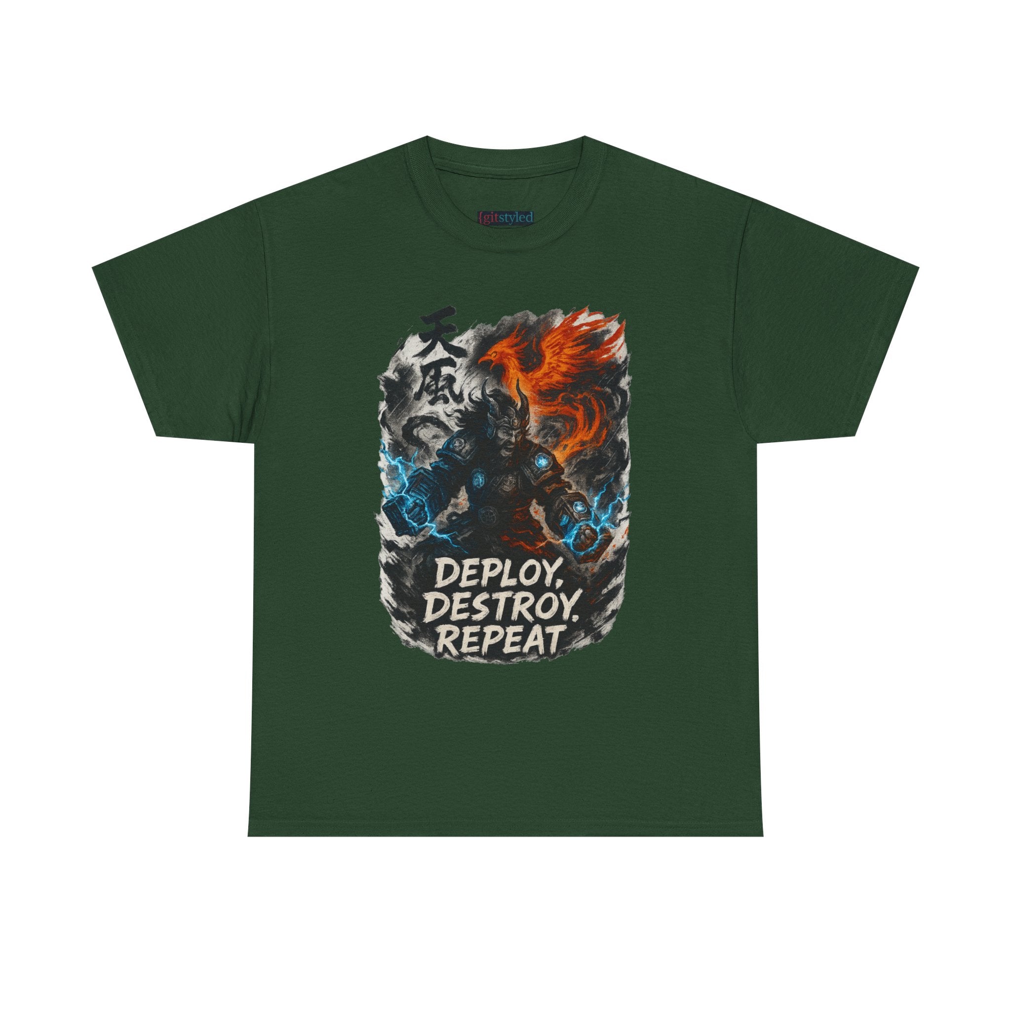 Deploy Destroy Repeat T-Shirt | Funny DevOps & Engineer Battle Tee
