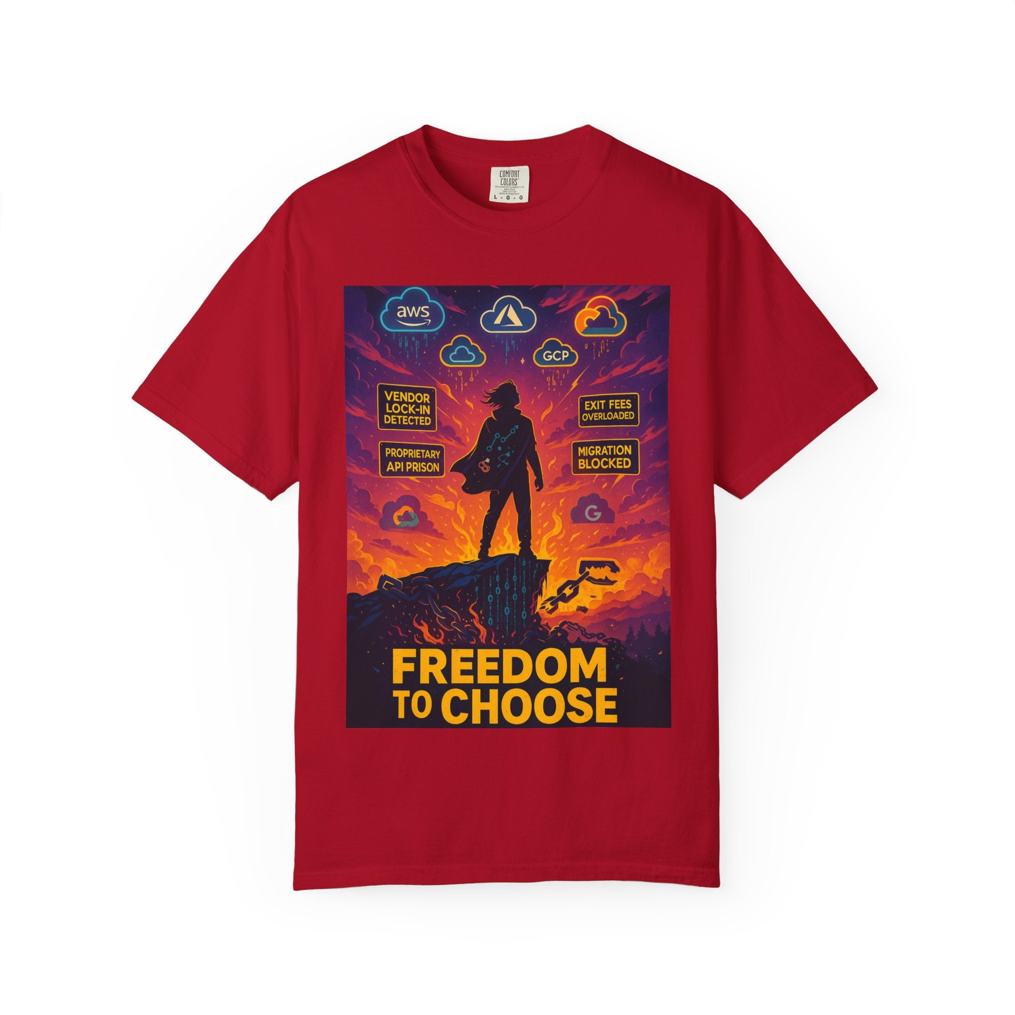 Freedom to Choose T-Shirt | Anti Vendor Lock-In Cloud Computing Tee