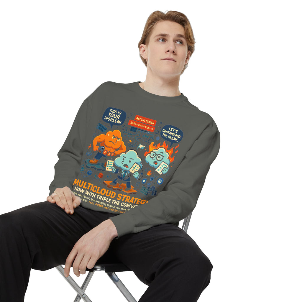 Multicloud Mayhem Sweatshirt – Triple the Chaos!