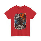 Deploy Destroy Repeat T-Shirt | Funny DevOps & Engineer Battle Tee