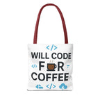 Code Lover's Coffee Tote Bag - Perfect for Programmers, Tech Gifts, Geeky Accessories, Everyday Use, Coffee Enthusiasts