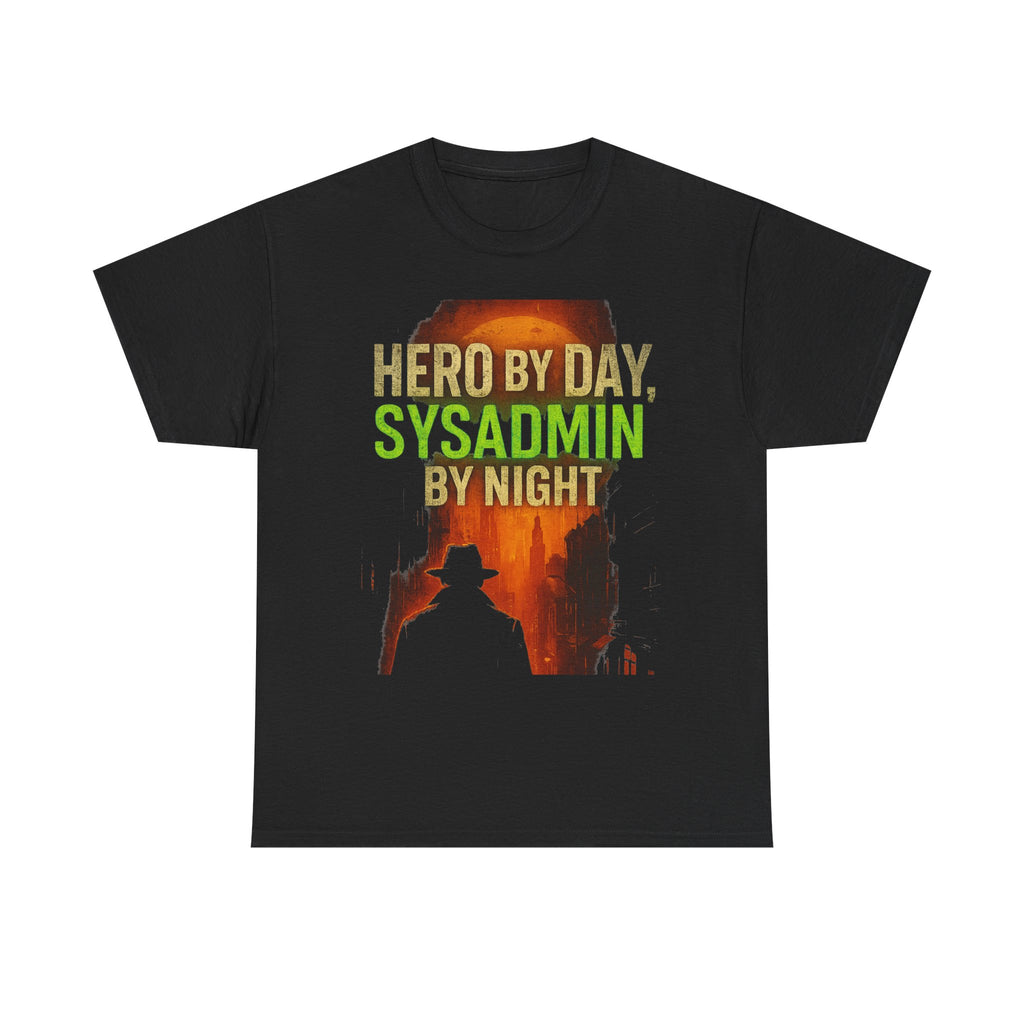 Hero by Day Sysadmin by Night Tee | Graphic T-Shirt for IT Professionals | Geeky Gift | Unisex Cotton Tee | Fun Office Apparel, [...]