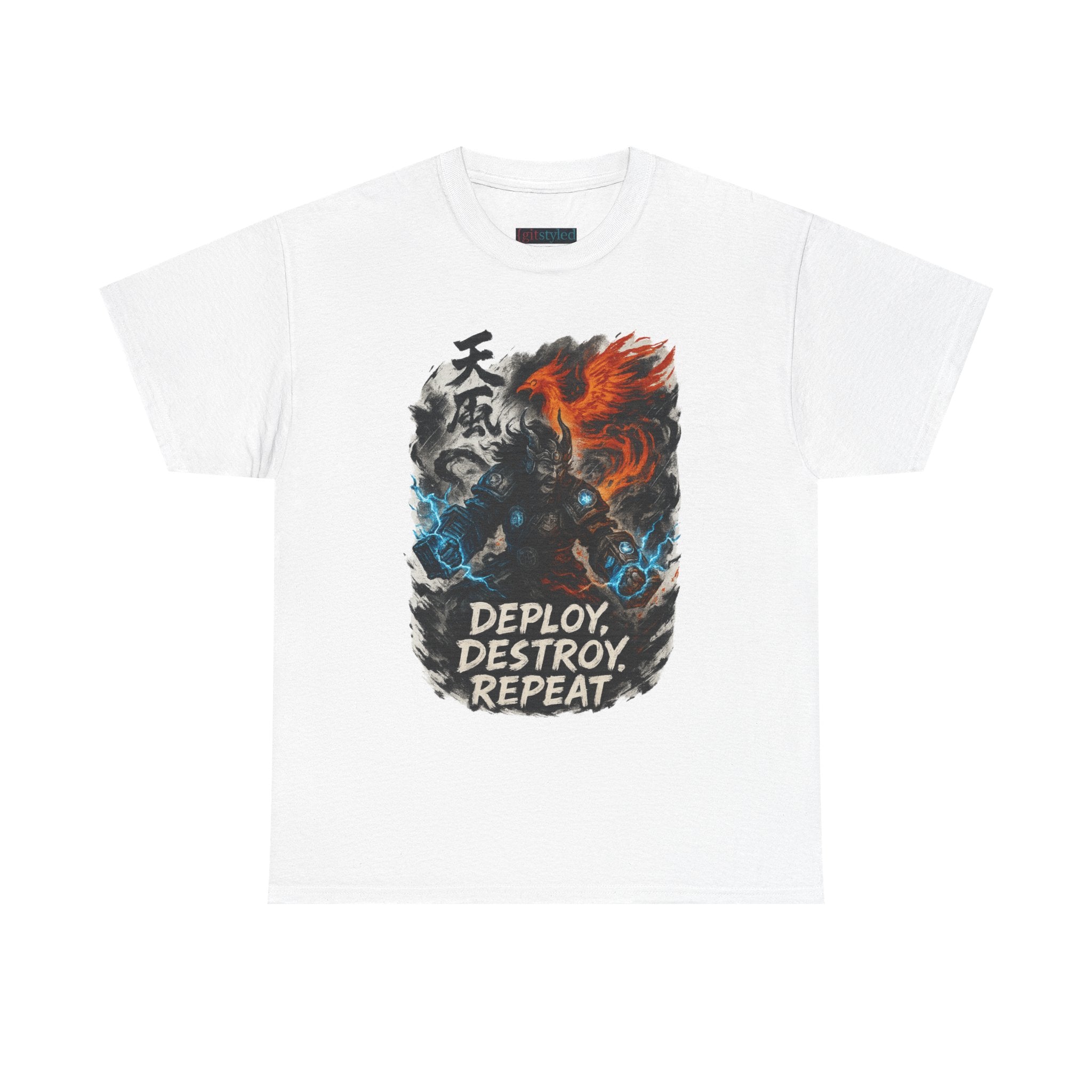 Deploy Destroy Repeat T-Shirt | Funny DevOps & Engineer Battle Tee