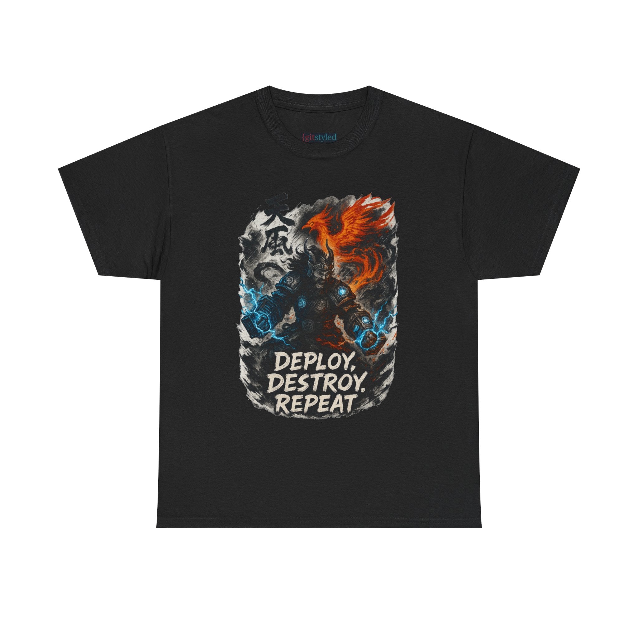 Deploy Destroy Repeat T-Shirt | Funny DevOps & Engineer Battle Tee