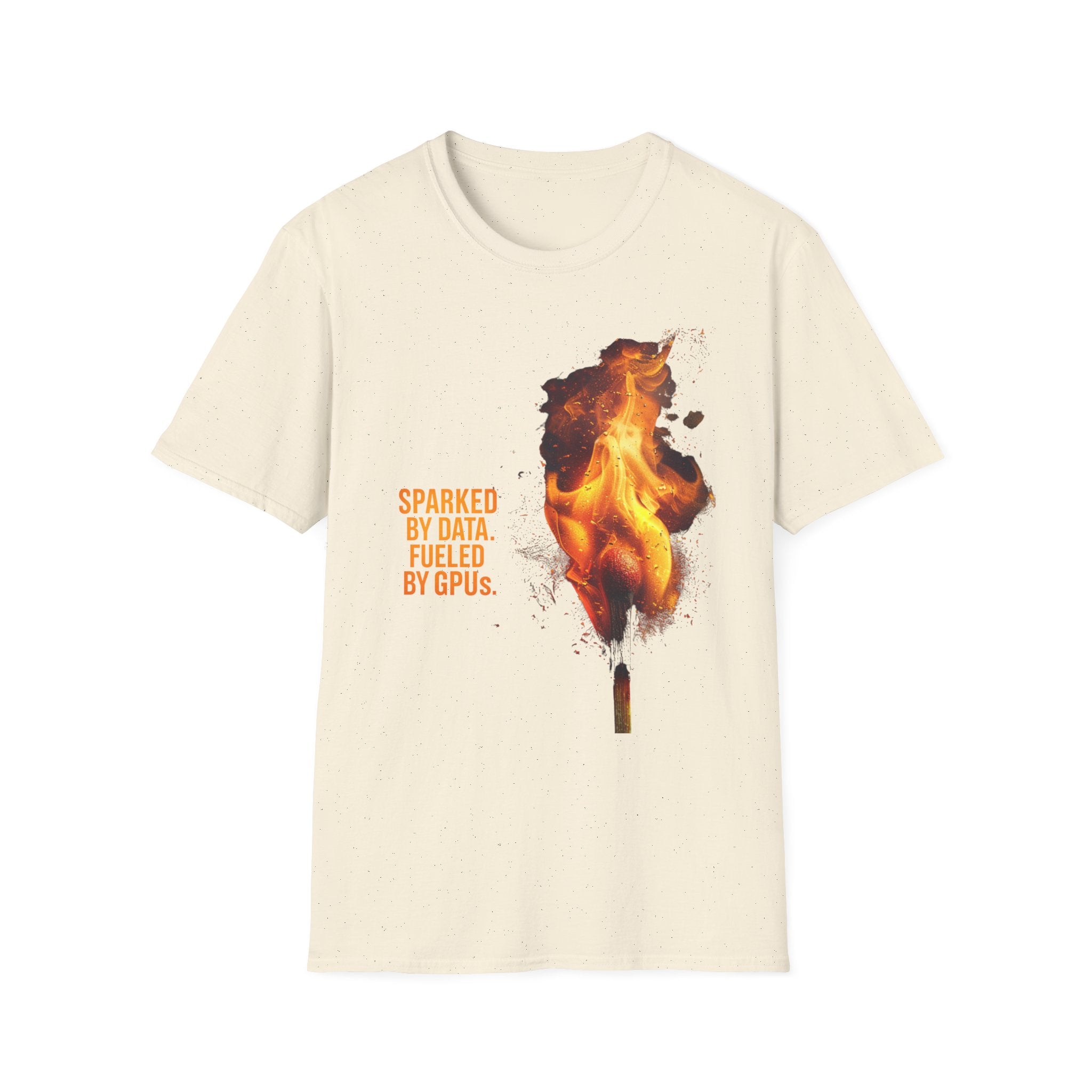 Sparked By Data, Fueled By GPUs – Funny AI/ML T-Shirt for Developers, Data Scientists & Gamers