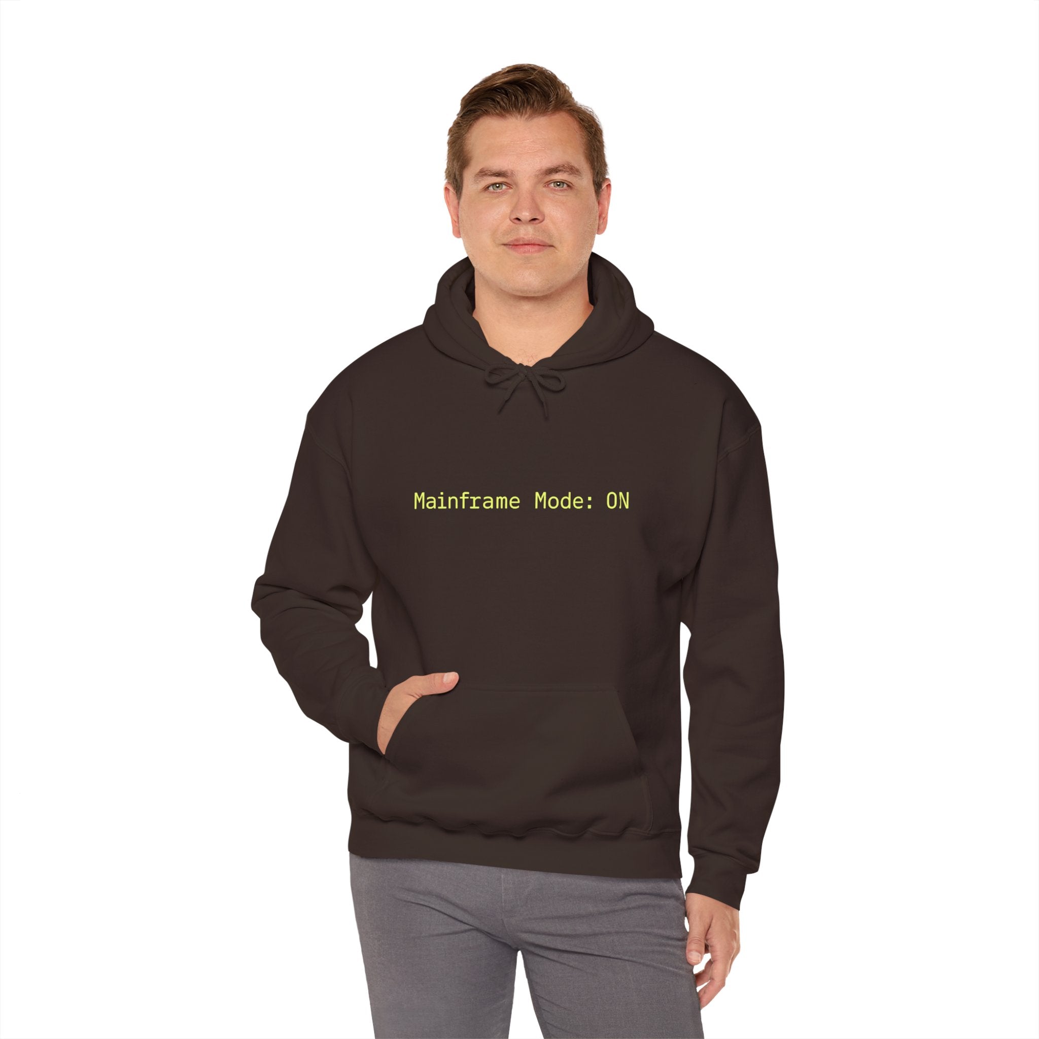 Mainframes Never Die Hoodie – Retro Tech Sarcasm for DevOps Legends