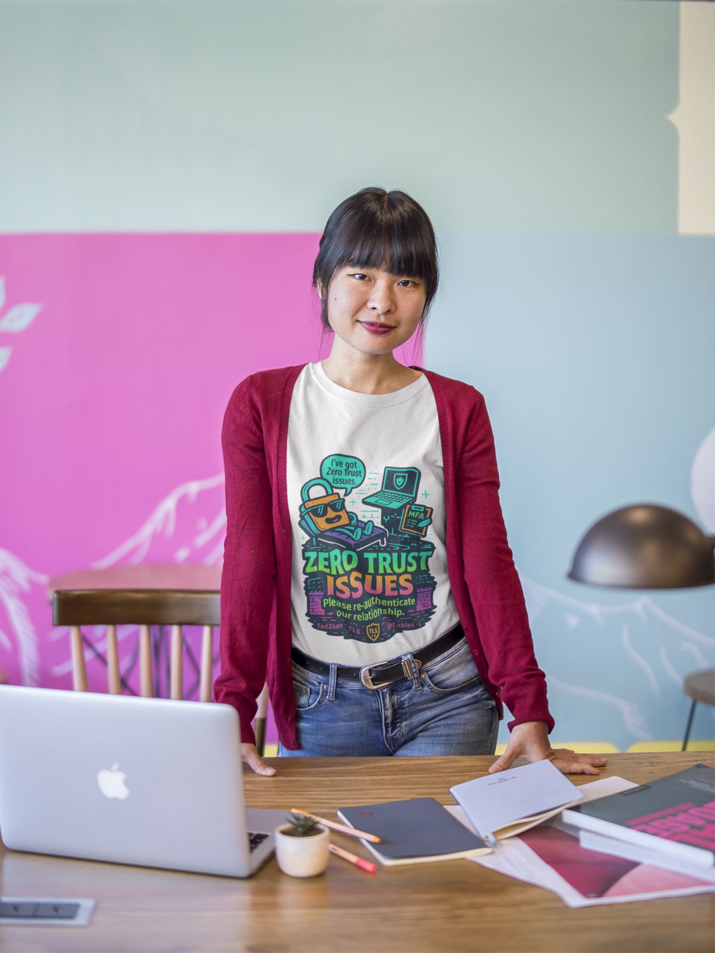 Zero Trust Issues Funny Cybersecurity T-Shirt – Geeky DevOps / IT Security Tee