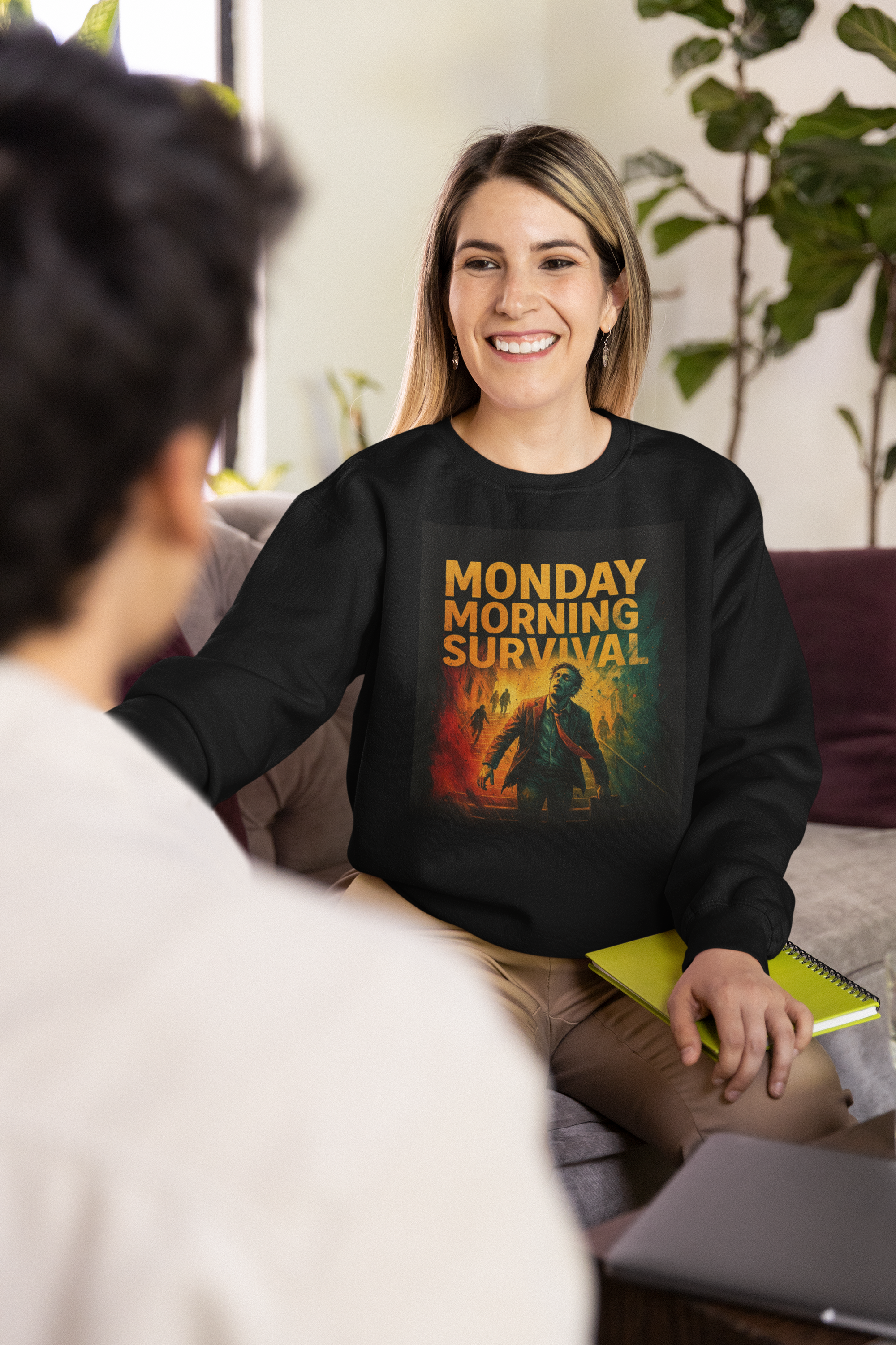Monday Morning Survivor | Funny Office Humor Hoodie