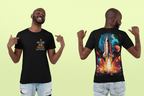 Men's Sports Jersey: Bold Rocket Launch Sarcasm T-Shirt for DevOps Engineers, Geeky Tech Lovers. My Code Runs Faster Than This Rocket Tee,