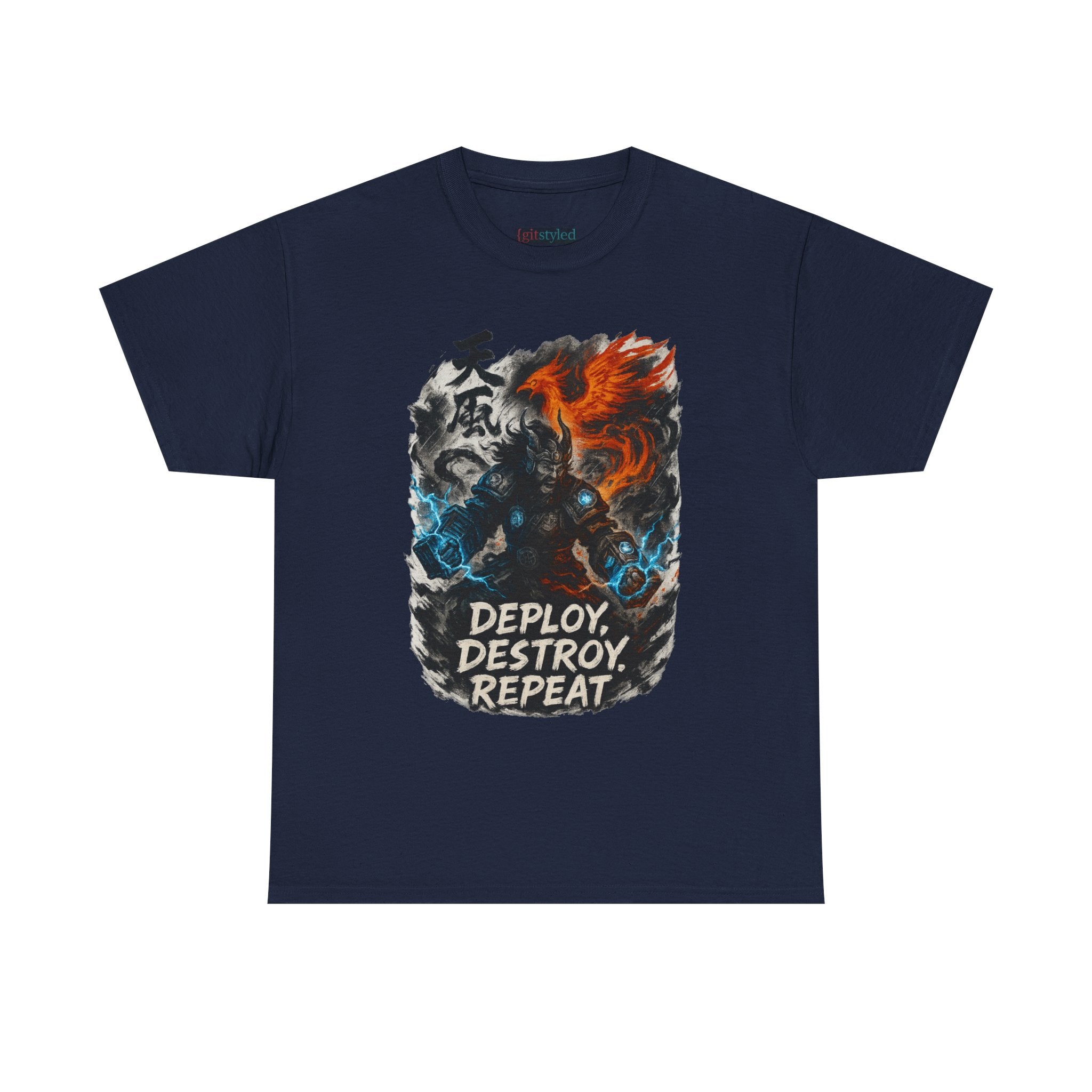 Deploy Destroy Repeat T-Shirt | Funny DevOps & Engineer Battle Tee