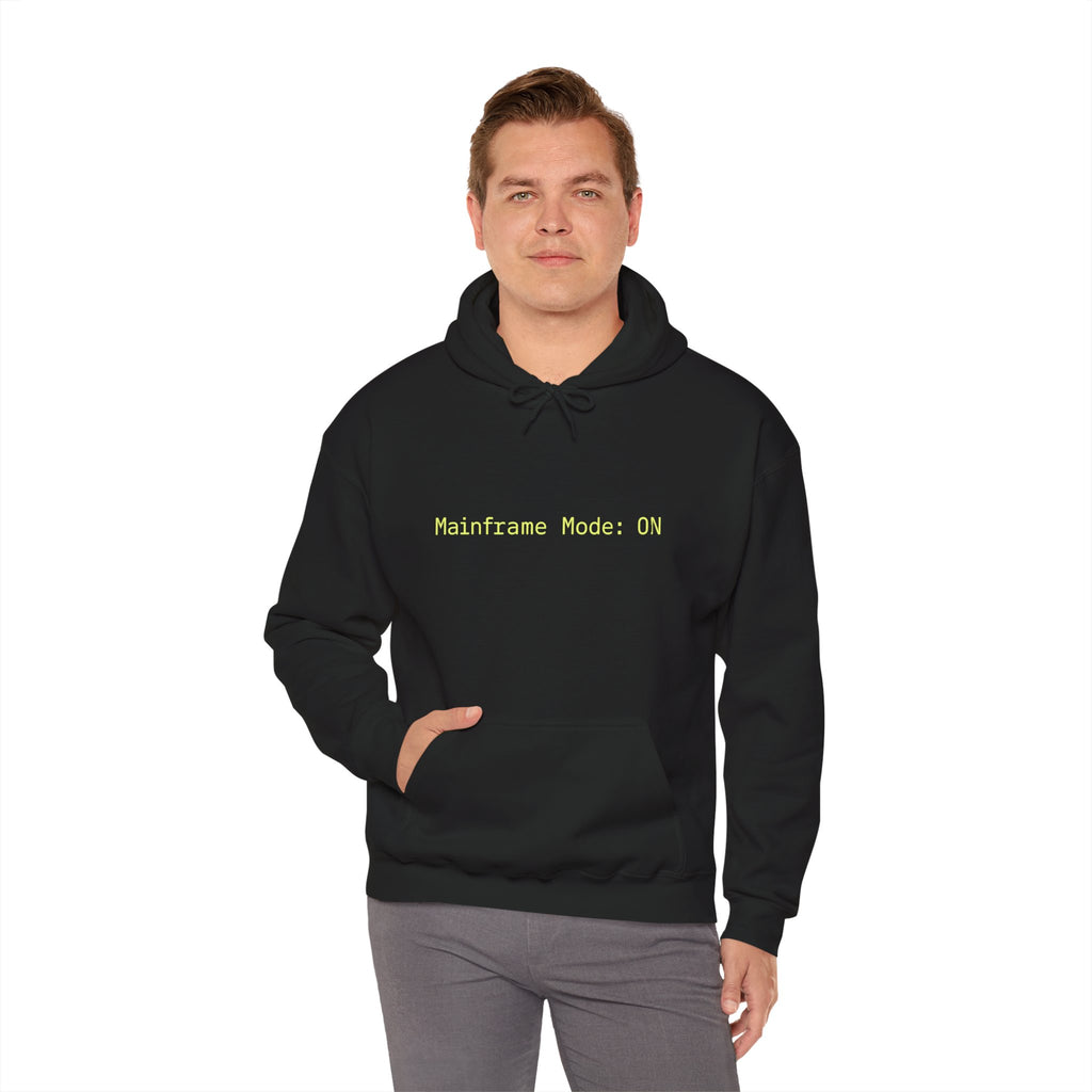 Mainframes Never Die Hoodie – Retro Tech Sarcasm for DevOps Legends