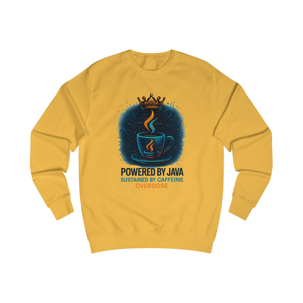 Coffee Lover's Unisex Sweatshirt - Powered by Java, Caffeine Junkie Gift, Cozy Attire for Coffee Enthusiasts, Birthday, Christmas, Fun [...]