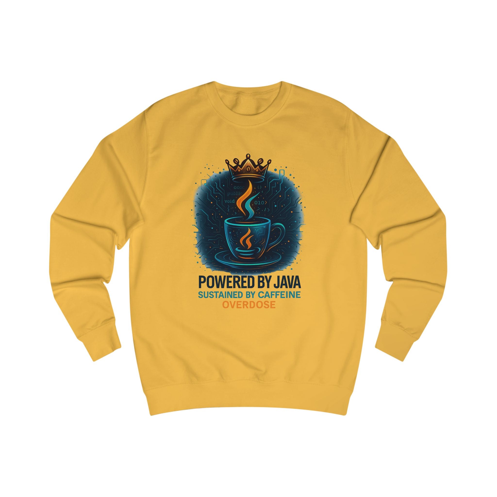 Coffee Lover's Unisex Sweatshirt - Powered by Java, Caffeine Junkie Gift, Cozy Attire for Coffee Enthusiasts, Birthday, Christmas, Fun [...]
