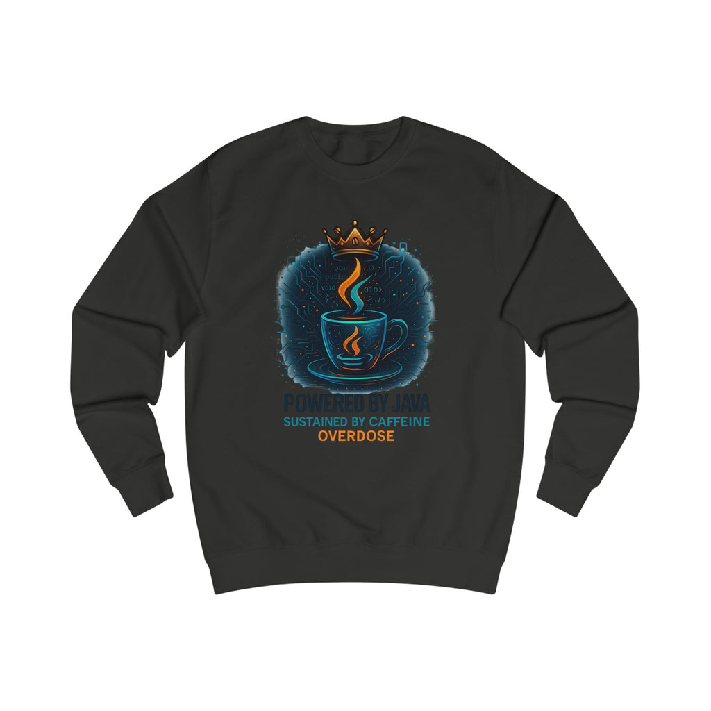 Coffee Lover's Unisex Sweatshirt - Powered by Java, Caffeine Junkie Gift, Cozy Attire for Coffee Enthusiasts, Birthday, Christmas, Fun [...]