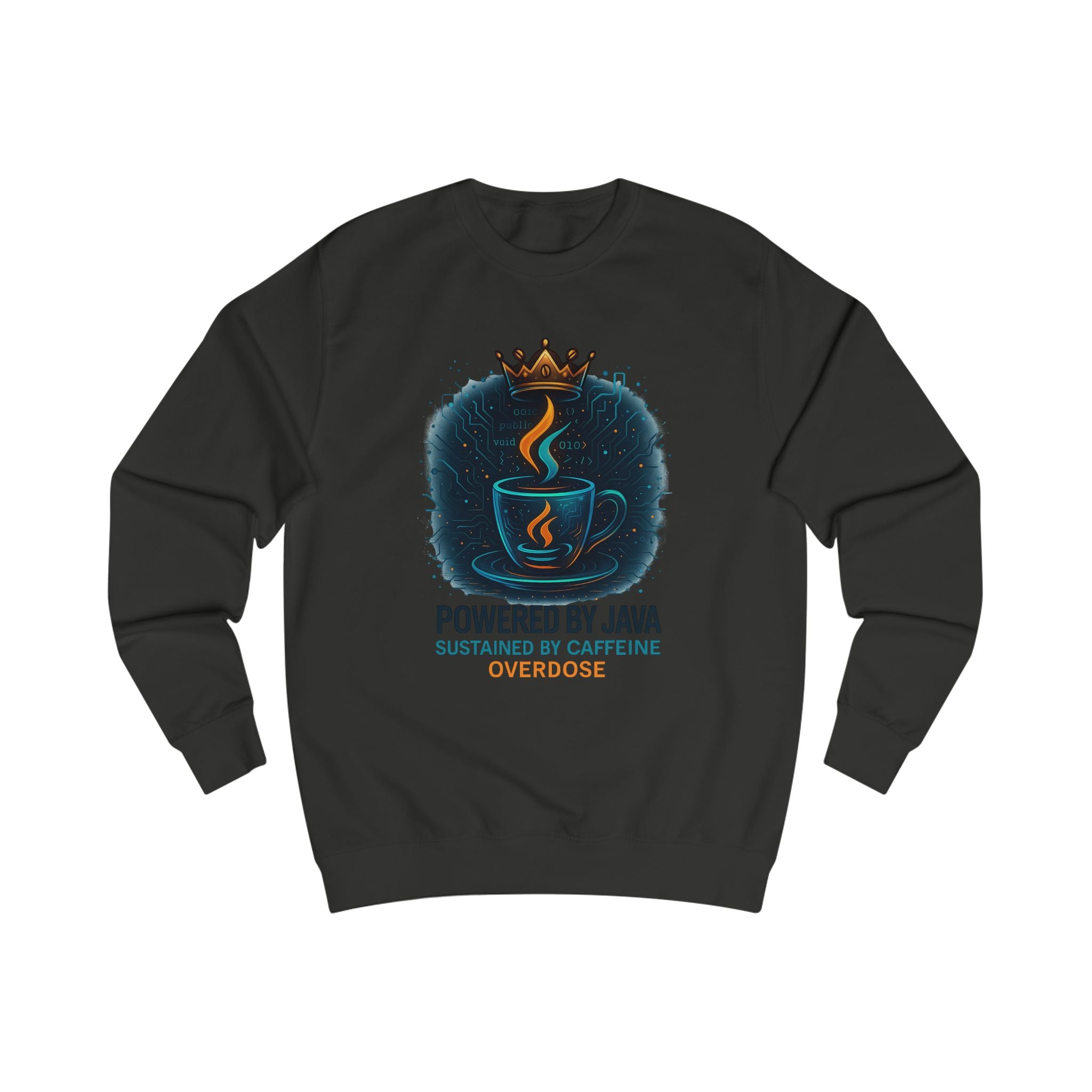 Coffee Lover's Unisex Sweatshirt - Powered by Java, Caffeine Junkie Gift, Cozy Attire for Coffee Enthusiasts, Birthday, Christmas, Fun [...]
