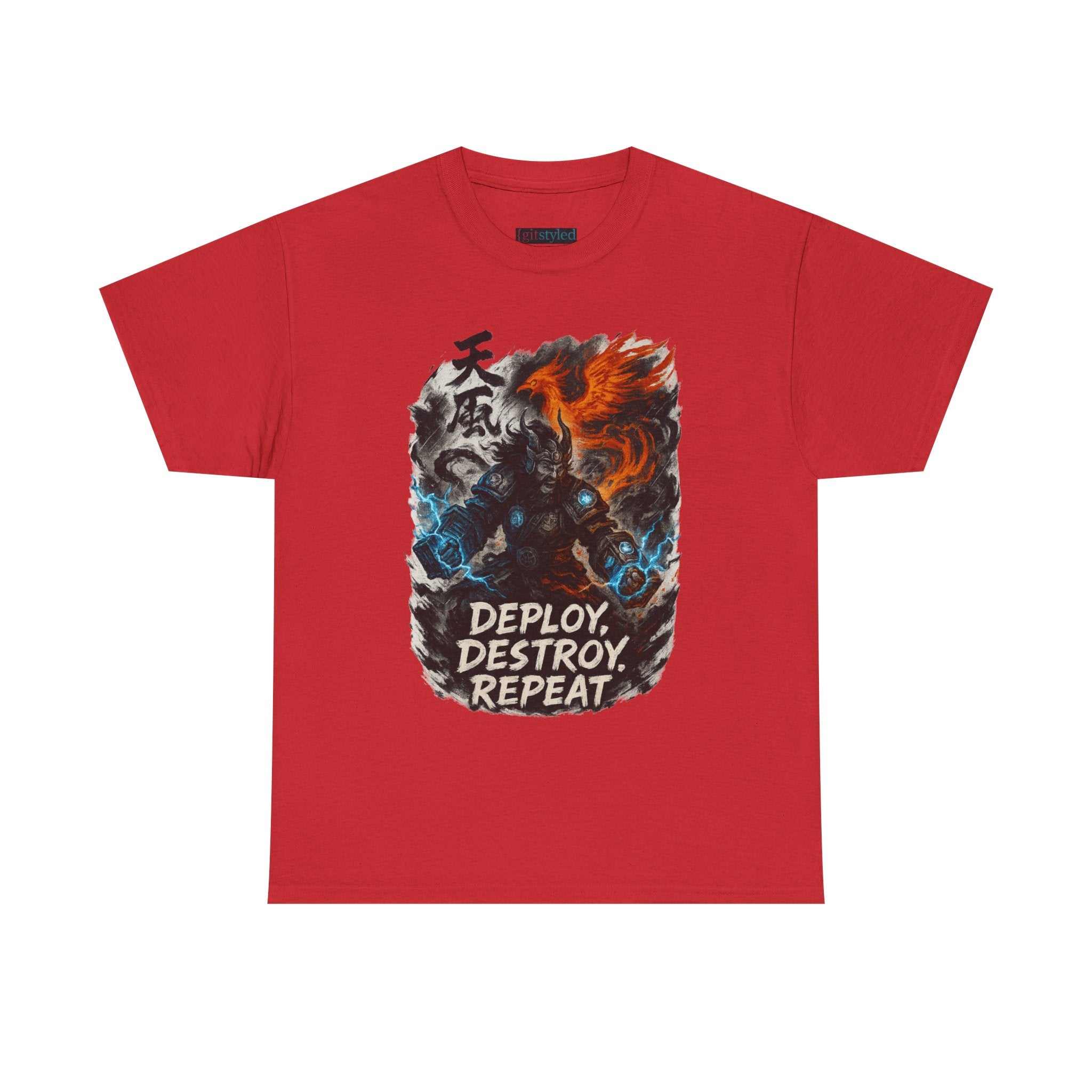 Deploy Destroy Repeat T-Shirt | Funny DevOps & Engineer Battle Tee