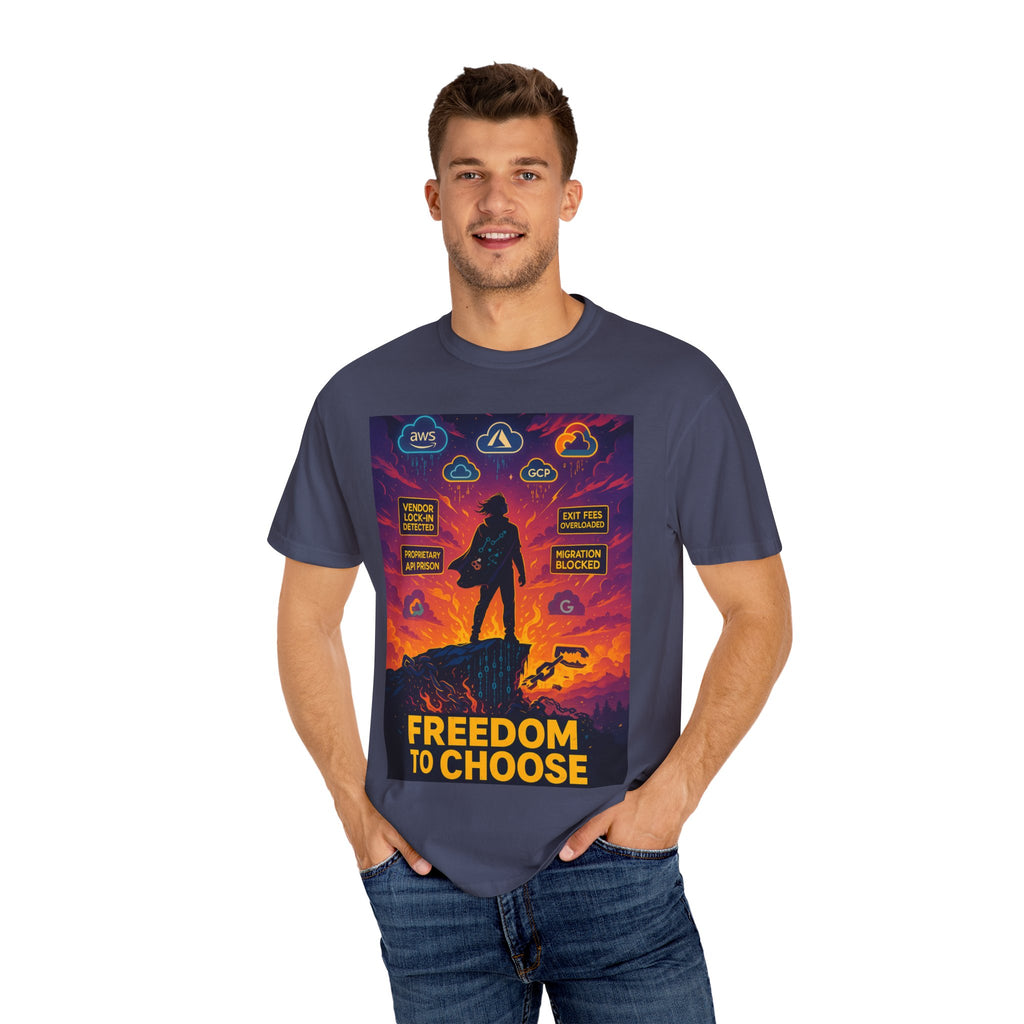 Freedom to Choose T-Shirt | Anti Vendor Lock-In Cloud Computing Tee