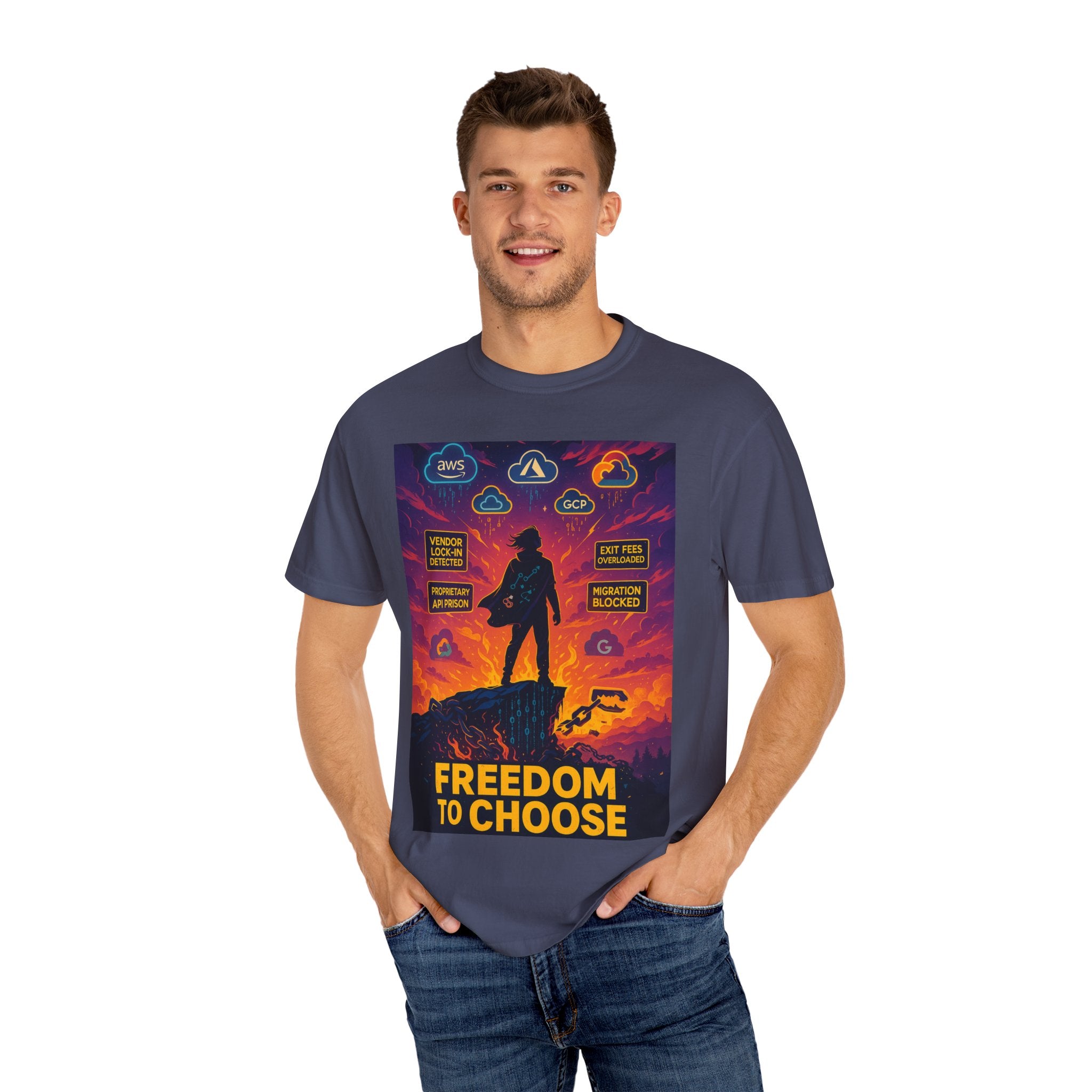 Freedom to Choose T-Shirt | Anti Vendor Lock-In Cloud Computing Tee