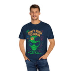 Don’t Push to Main T-Shirt | Funny Git Merge Conflict Alien Tee for Developers