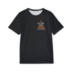 Men's Sports Jersey: Bold Rocket Launch Sarcasm T-Shirt for DevOps Engineers, Geeky Tech Lovers. My Code Runs Faster Than This Rocket Tee,