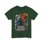 Deploy Destroy Repeat T-Shirt | Funny DevOps & Engineer Battle Tee