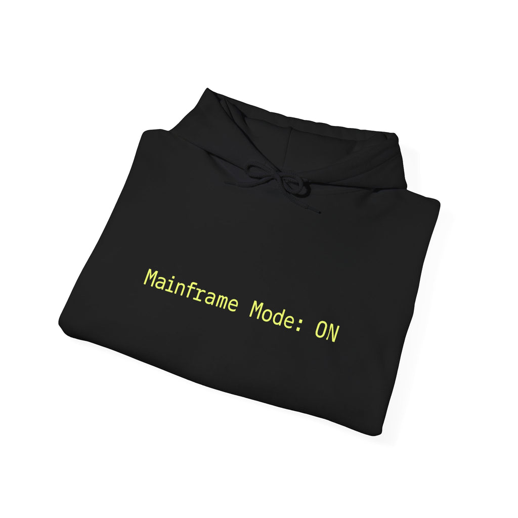 Mainframes Never Die Hoodie – Retro Tech Sarcasm for DevOps Legends