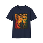 Monday Morning Survivor | Funny Office Humor T-Shirt