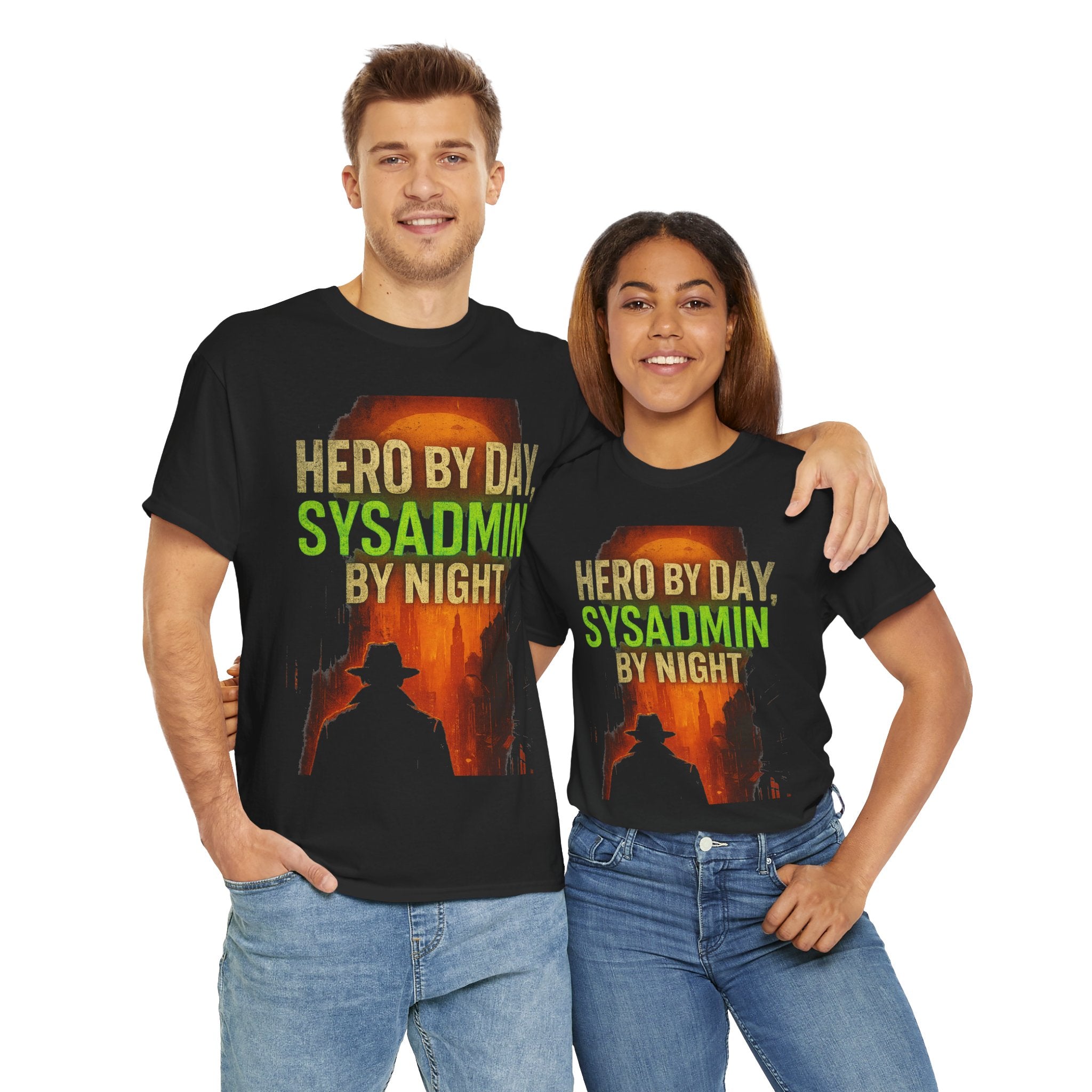 Hero by Day Sysadmin by Night Tee | Graphic T-Shirt for IT Professionals | Geeky Gift | Unisex Cotton Tee | Fun Office Apparel, [...]