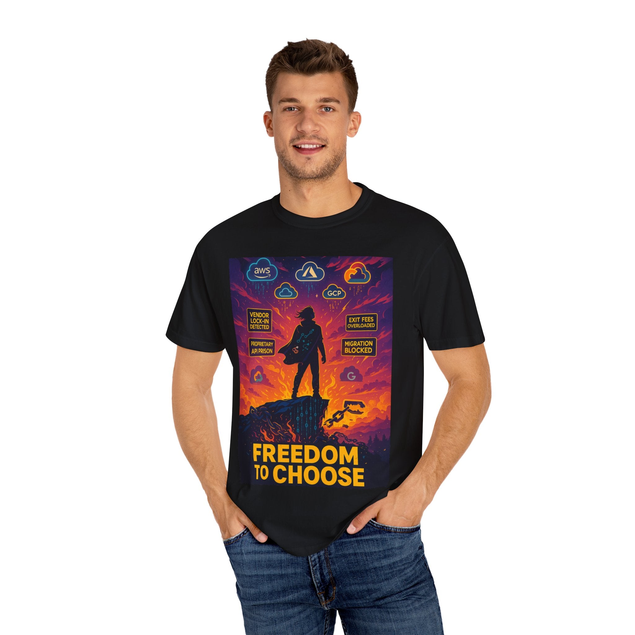 Freedom to Choose T-Shirt | Anti Vendor Lock-In Cloud Computing Tee
