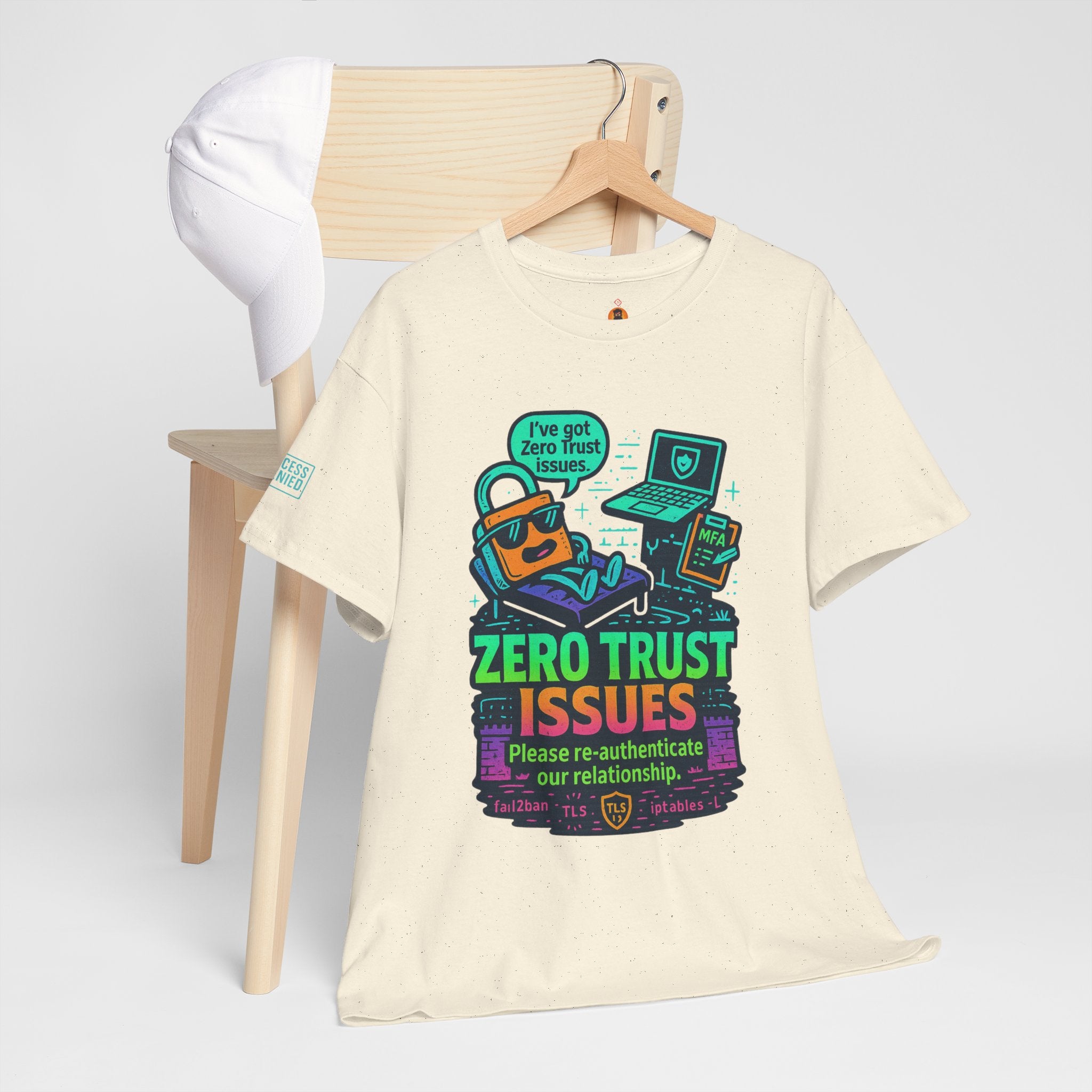 Zero Trust Issues Funny Cybersecurity T-Shirt – Geeky DevOps / IT Security Tee