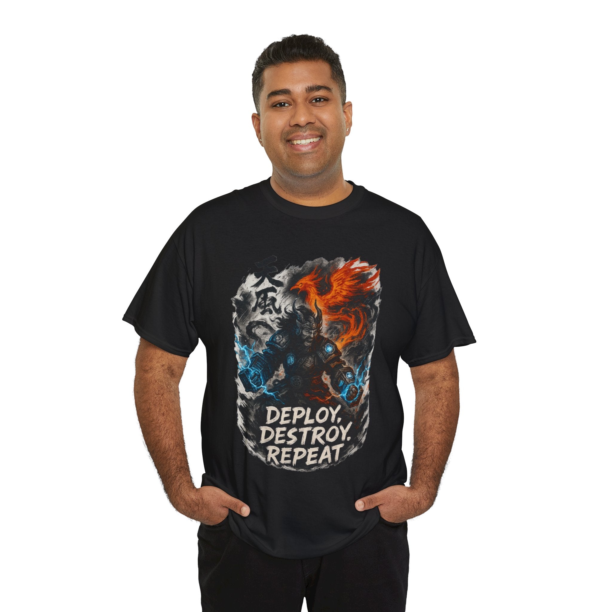 Deploy Destroy Repeat T-Shirt | Funny DevOps & Engineer Battle Tee