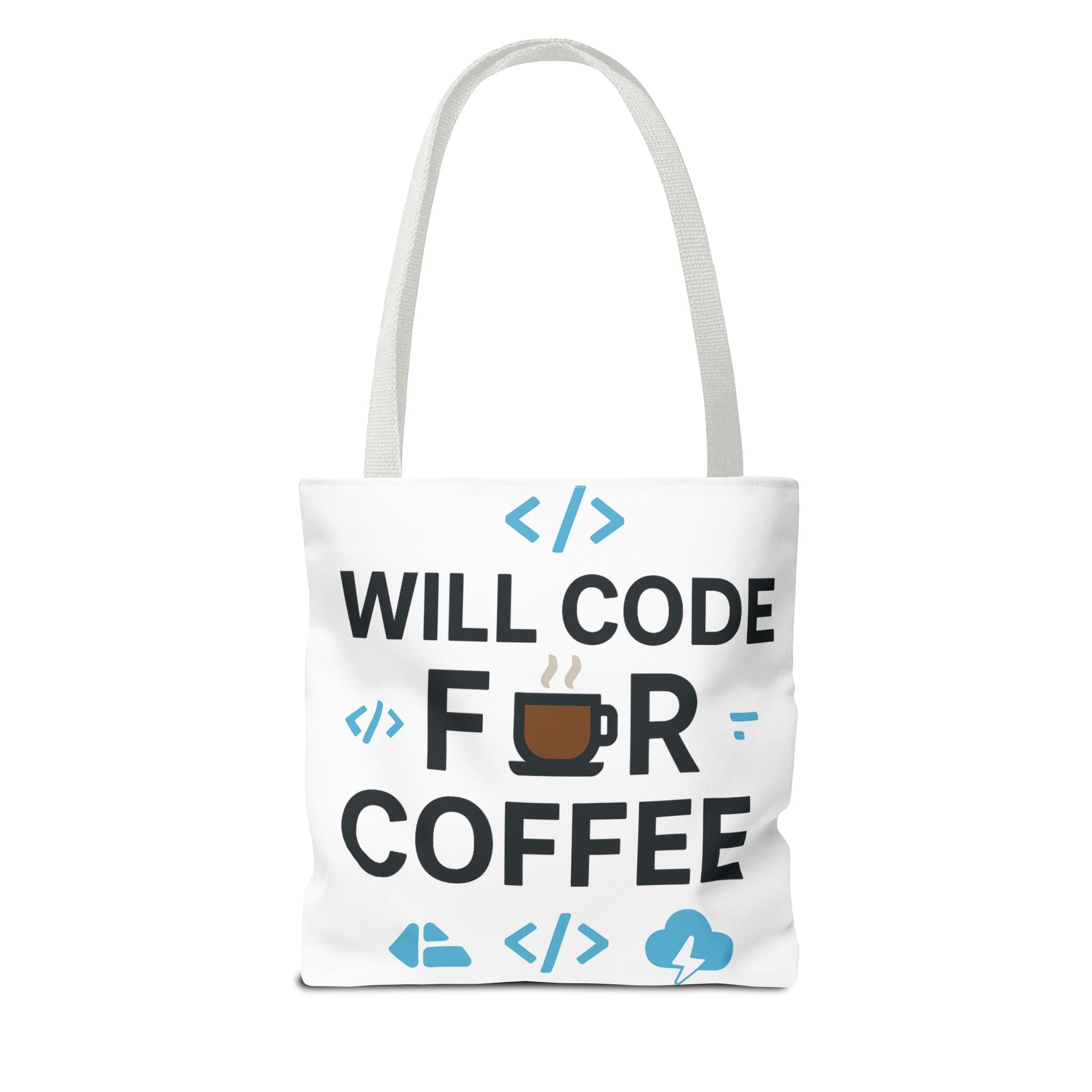 Code Lover's Coffee Tote Bag - Perfect for Programmers, Tech Gifts, Geeky Accessories, Everyday Use, Coffee Enthusiasts