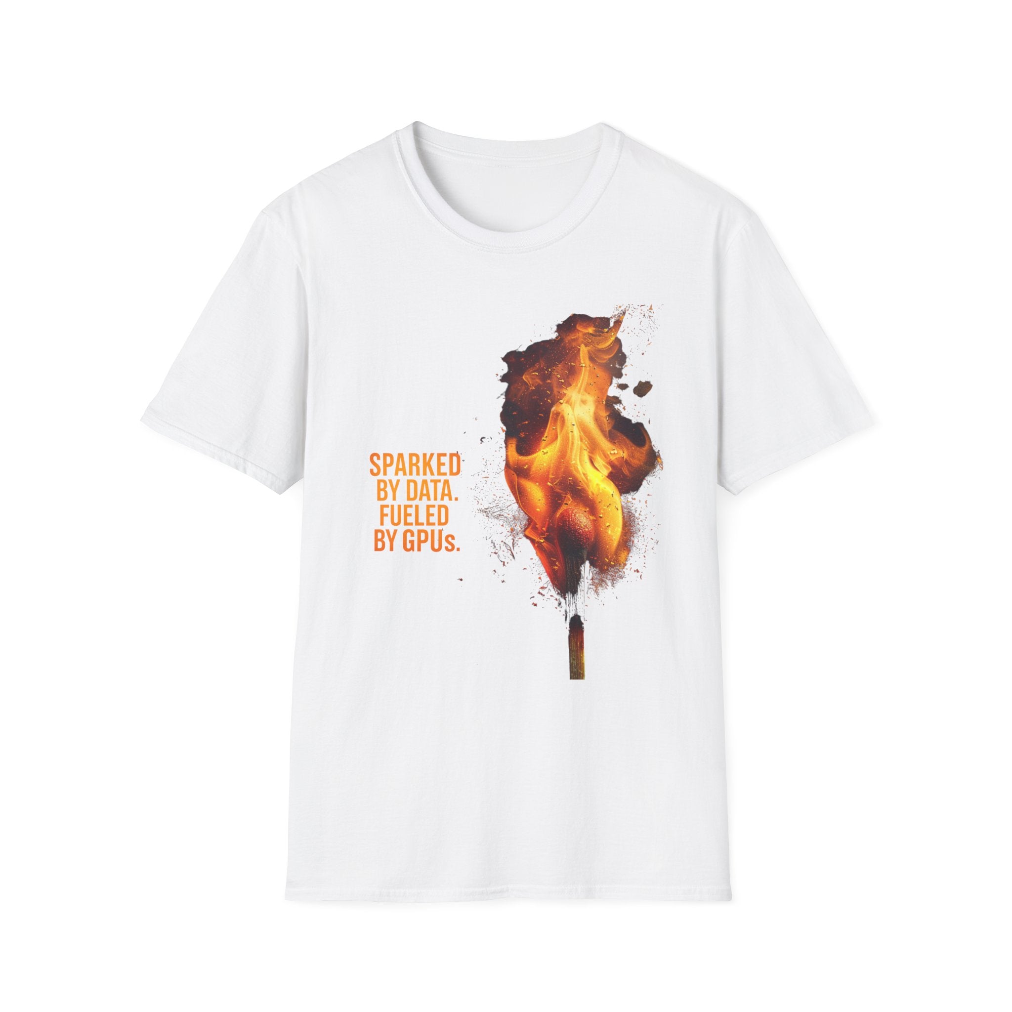 Sparked By Data, Fueled By GPUs – Funny AI/ML T-Shirt for Developers, Data Scientists & Gamers