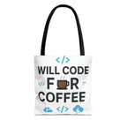 Code Lover's Coffee Tote Bag - Perfect for Programmers, Tech Gifts, Geeky Accessories, Everyday Use, Coffee Enthusiasts